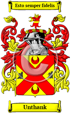 Unthank Family Crest/Coat of Arms