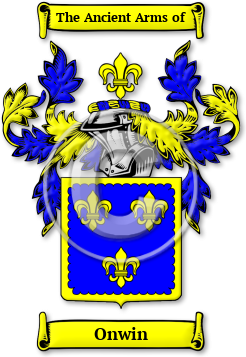 Onwin Family Crest Download (JPG) Legacy Series - 600 DPI