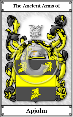 Apjohn Family Crest Download (JPG)  Book Plated - 150 DPI