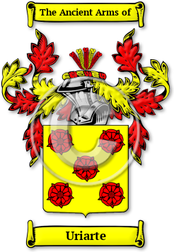 Uriarte Family Crest Download (jpg) Legacy Series - 150 DPI