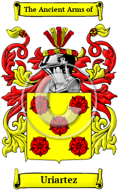 Uriartez Family Crest/Coat of Arms
