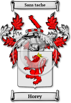 Horey Family Crest Download (JPG) Legacy Series - 600 DPI