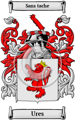 Ures Family Crest/Coat of Arms