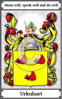 Urkuhart Family Crest Download (JPG)  Book Plated - 150 DPI