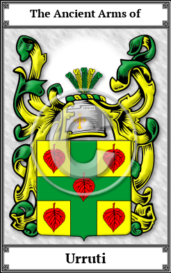 Urruti Family Crest Download (JPG)  Book Plated - 150 DPI
