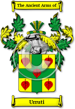 Urruti Family Crest Download (jpg) Legacy Series - 150 DPI