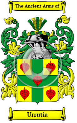 Urrutia Family Crest/Coat of Arms