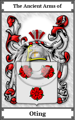 Oting Family Crest Download (JPG) Book Plated - 600 DPI