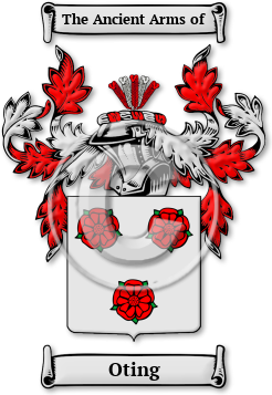 Oting Family Crest Download (JPG) Legacy Series - 600 DPI