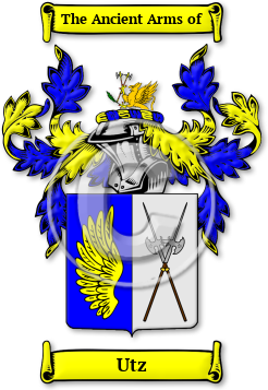 Utz Family Crest Download (JPG) Legacy Series - 600 DPI