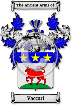 Vaccari Family Crest Download (jpg) Legacy Series - 150 DPI