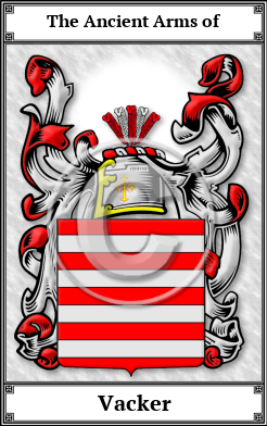 Vacker Family Crest Download (JPG)  Book Plated - 150 DPI
