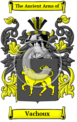 Vachoux Family Crest/Coat of Arms