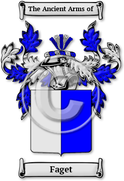 Faget Family Crest Download (jpg) Legacy Series - 150 DPI