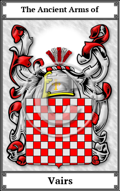 Vairs Family Crest Download (JPG) Book Plated - 600 DPI