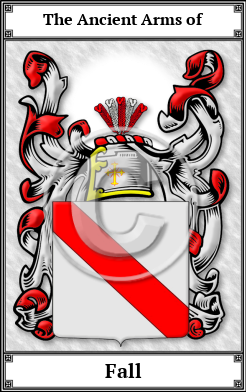 Fall Family Crest Download (JPG) Book Plated - 600 DPI