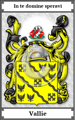 Vallie Family Crest Download (JPG)  Book Plated - 150 DPI