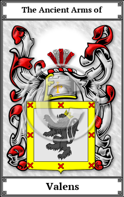 Valens Family Crest Download (JPG)  Book Plated - 150 DPI