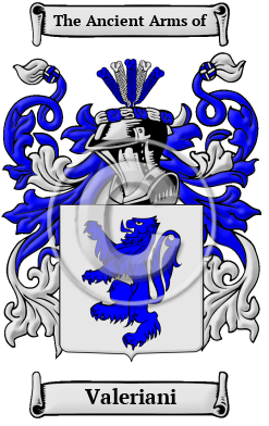 Valeriani Family Crest/Coat of Arms