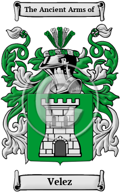 Velez Family Crest/Coat of Arms