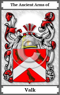 Valk Family Crest Download (JPG) Book Plated - 600 DPI