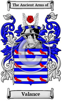 Valance Family Crest/Coat of Arms
