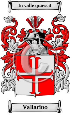 Vallarino Family Crest/Coat of Arms