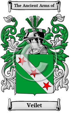Veilet Family Crest/Coat of Arms