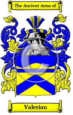 Valerian Family Crest/Coat of Arms