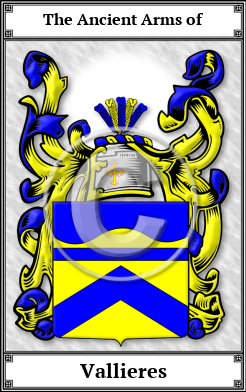 Vallieres Family Crest Download (JPG) Book Plated - 600 DPI