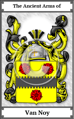 Van Noy Family Crest Download (JPG) Book Plated - 150 DPI