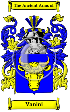 Vanini Family Crest/Coat of Arms