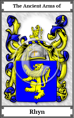 Rhyn Family Crest Download (JPG)  Book Plated - 150 DPI