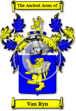 Van Ryn Family Crest Download (jpg) Legacy Series - 150 DPI