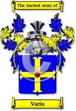 Varin Family Crest Download (JPG) Legacy Series - 600 DPI