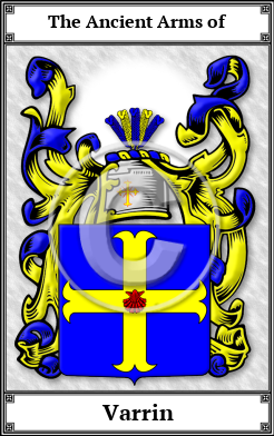 Varrin Family Crest Download (JPG)  Book Plated - 150 DPI