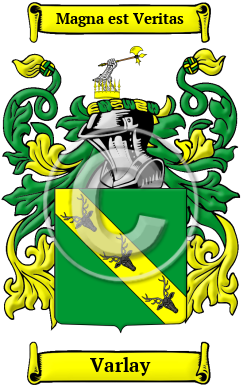 Varlay Family Crest/Coat of Arms
