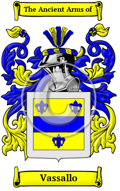 Vassallo Family Crest/Coat of Arms