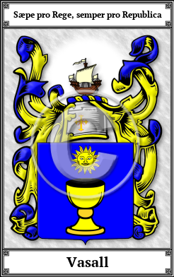 Vasall Family Crest Download (JPG) Book Plated - 600 DPI