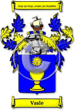 Vasle Family Crest Download (JPG) Legacy Series - 300 DPI
