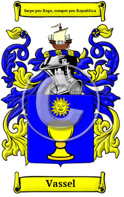 Vassel Family Crest/Coat of Arms