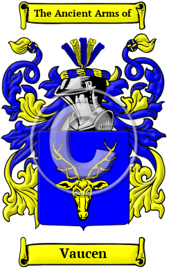 Vaucen Family Crest/Coat of Arms