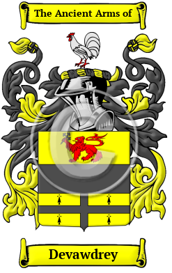 Devawdrey Family Crest/Coat of Arms