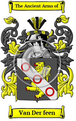 Van Der feen Family Crest/Coat of Arms