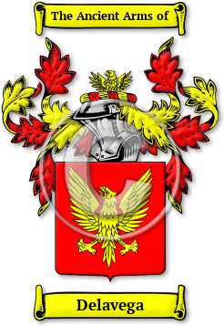 Delavega Family Crest Download (jpg) Legacy Series - 150 DPI