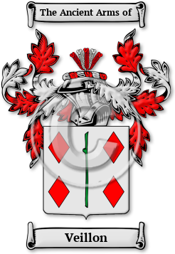 Veillon Family Crest Download (JPG) Legacy Series - 600 DPI