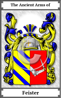Feister Family Crest Download (JPG) Book Plated - 600 DPI