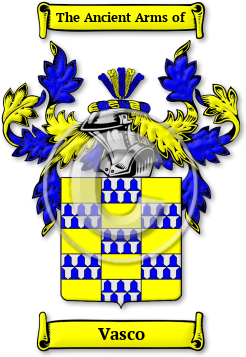 Vasco Family Crest Download (jpg) Legacy Series - 150 DPI