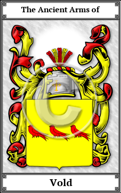 Vold Family Crest Download (JPG)  Book Plated - 150 DPI