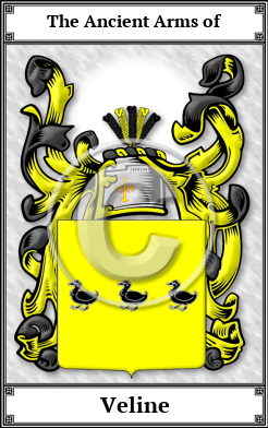 Veline Family Crest Download (JPG) Book Plated - 600 DPI